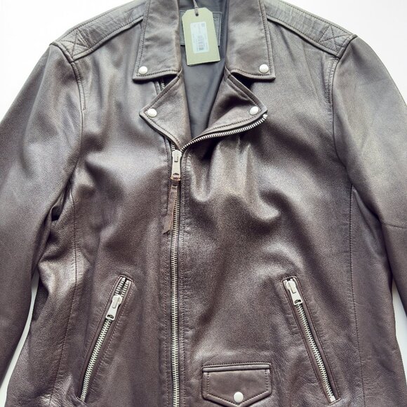 Men’s ALLSAINTS Tyson Leather Biker Jacket XXL - Picture 1 of 7